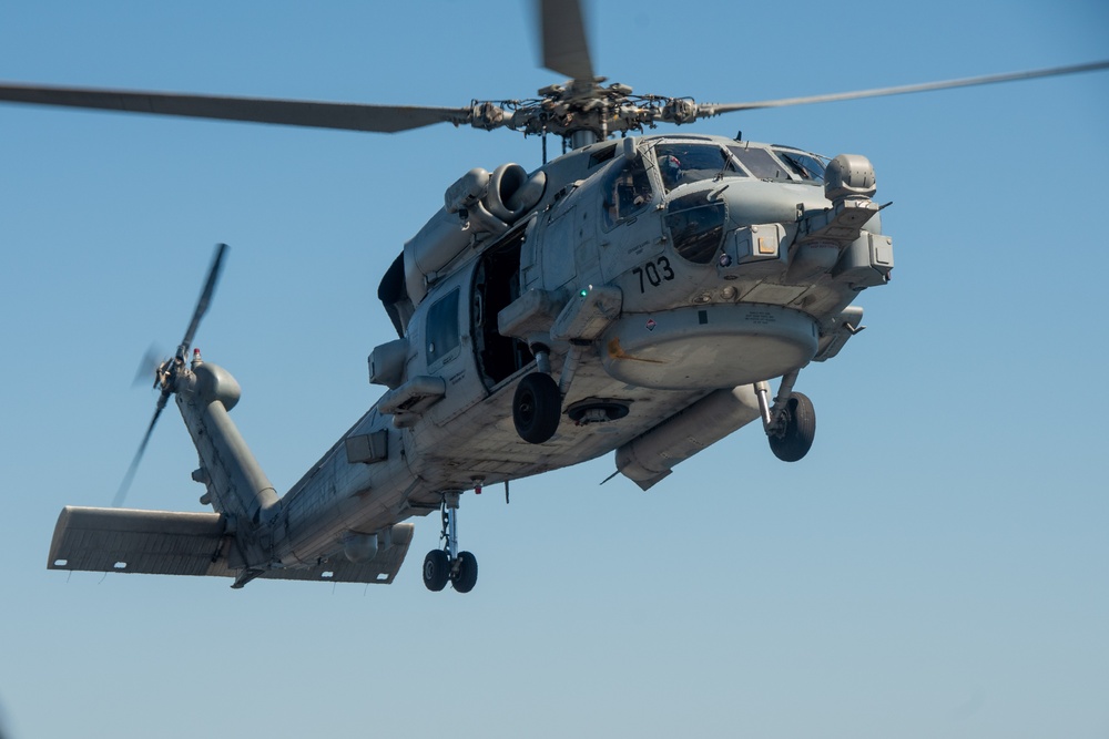 USS Ronald Reagan (CVN 76) conducts flight operations in support of Talisman Sabre 23