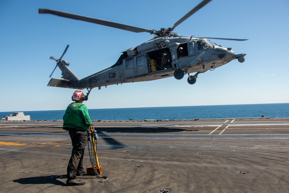 USS Ronald Reagan (CVN 76) conducts flight operations in support of Talisman Sabre 23