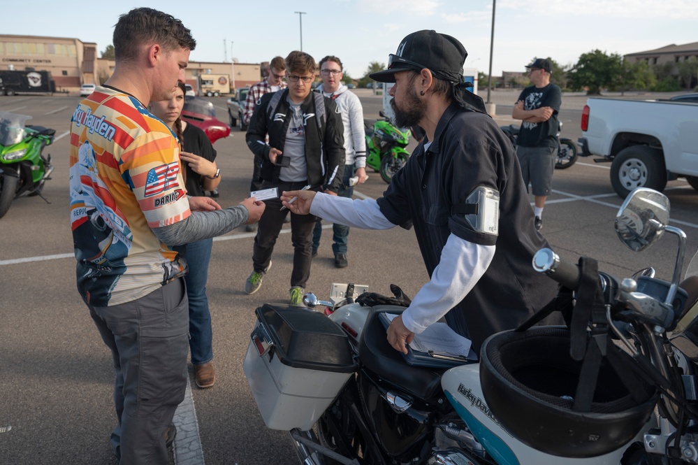 49th Wing Safety conducts motorcycle group mentorship ride