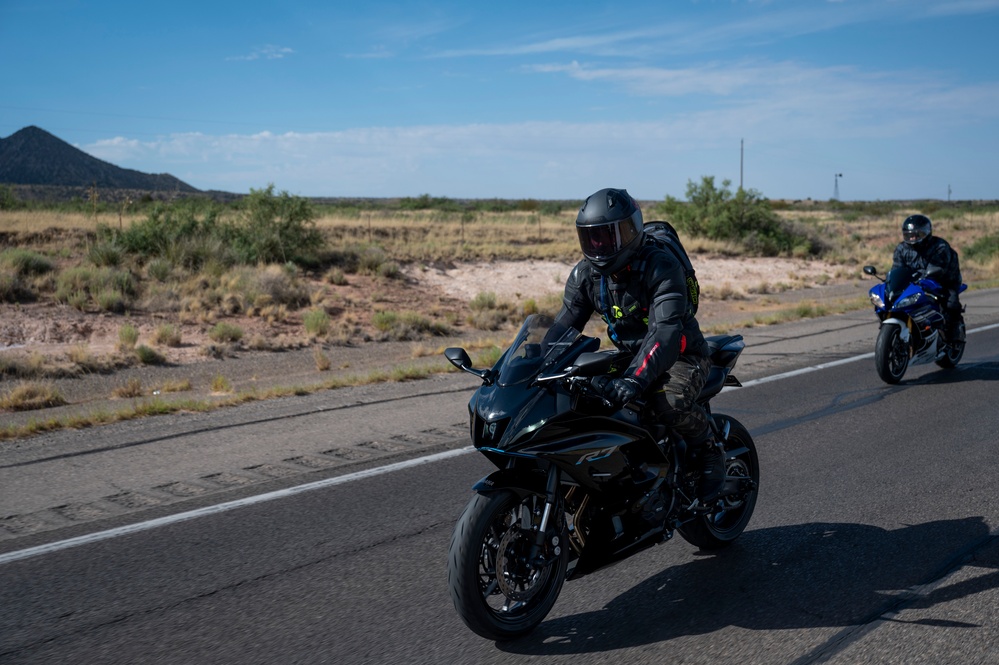 49th Wing Safety conducts motorcycle group mentorship ride