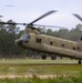 Soldiers with the 78th Training Division perform unboarding operations with two Boeing CH-47 Chinook crews.