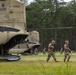 Soldiers with the 78th Training Division perform hot-load operations with two Boeing CH-47 Chinook crews assigned to the 5-159th General Service Aviation Battalion.