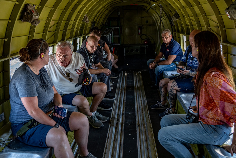 Douglas C-47 Skytrain tours over Sioux Falls