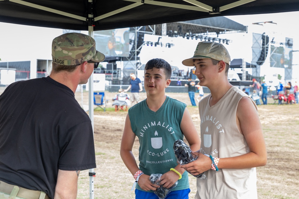 1st Infantry Division Soldiers attend the Dam Jam Music Festival