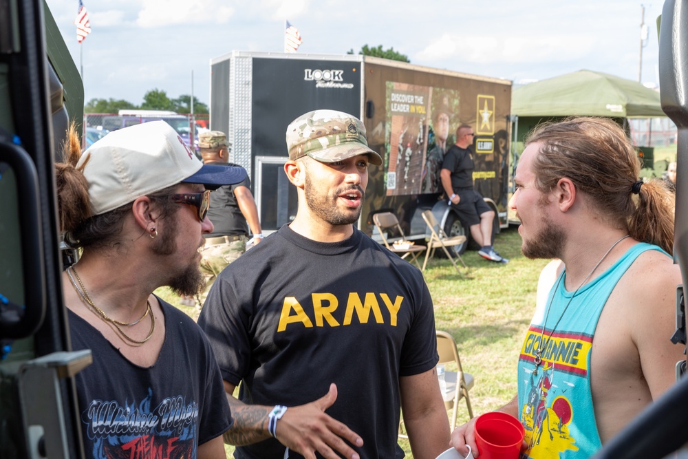 1st Infantry Division Soldiers attend the Dam Jam Music Festival