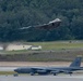 B-52s and 5th-Gen Fighters conduct training sorties above Alaska