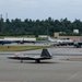 B-52s and 5th-Gen Fighters conduct training sorties above Alaska