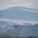 B-52s and 5th-Gen Fighters conduct training sorties above Alaska