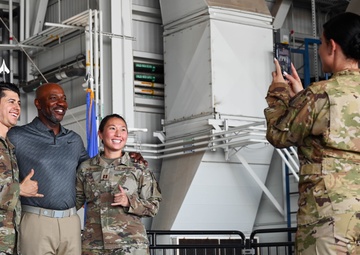 Retired Chief Master Sgt. of the Air Force #18 Visits Team Hickam