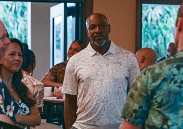 Retired Chief Master Sgt. of the Air Force #18 Visits Team Hickam