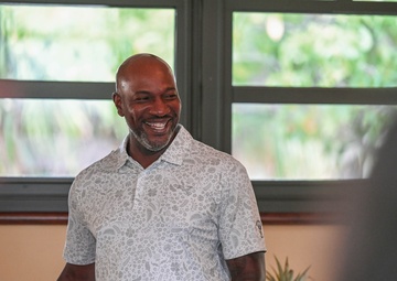 Retired Chief Master Sgt. of the Air Force #18 Visits Team Hickam