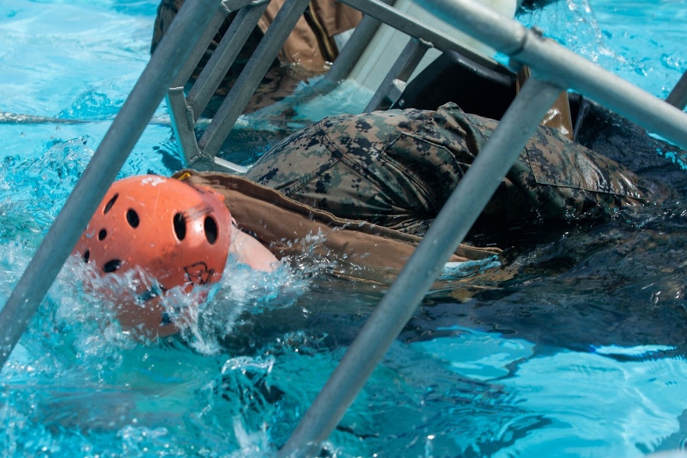 5th ANGLICO Under Water Egress Training