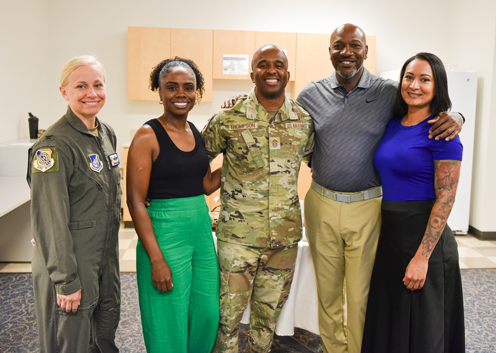 Retired Chief Master Sgt. of the Air Force #18 Visits Team Hickam
