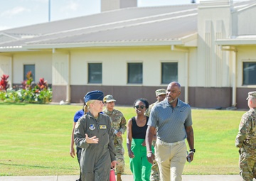 Retired Chief Master Sgt. of the Air Force #18 Visits Team Hickam