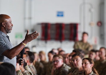 Retired Chief Master Sgt. of the Air Force #18 Visits Team Hickam