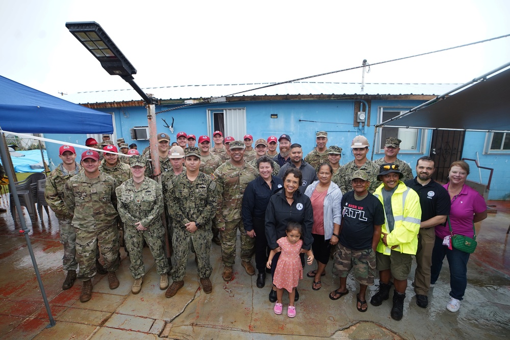 RISEUP completes last temporary roof on Guam - 1