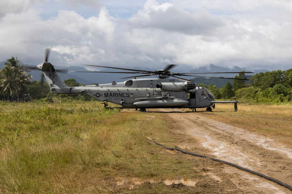 U.S. and Philippine Marines Conduct Notional Airfield Seizure and FARP Operations