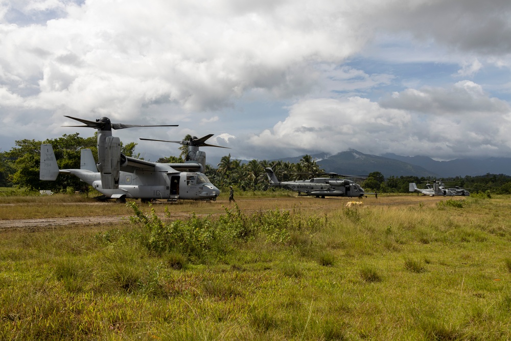 U.S. and Philippine Marines Conduct Notional Airfield Seizure and FARP Operations