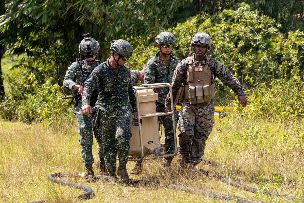 U.S. and Philippine Marines Conduct Notional Airfield Seizure and FARP Operations