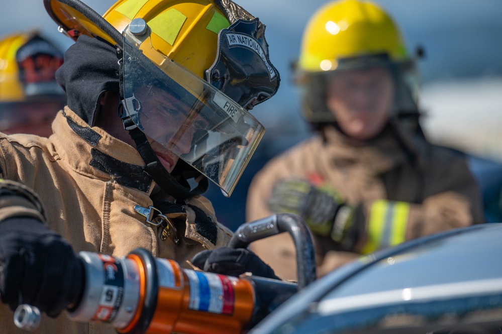 134th firefighters train with Marine firefighters in Oahu