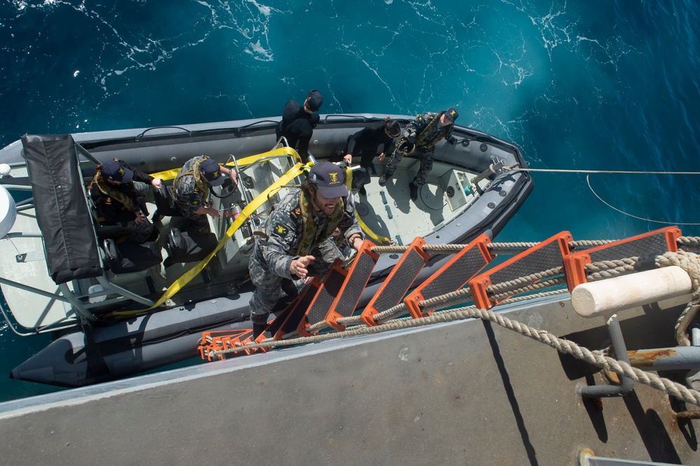 USS Miguel Keith Conducts Boat Operations