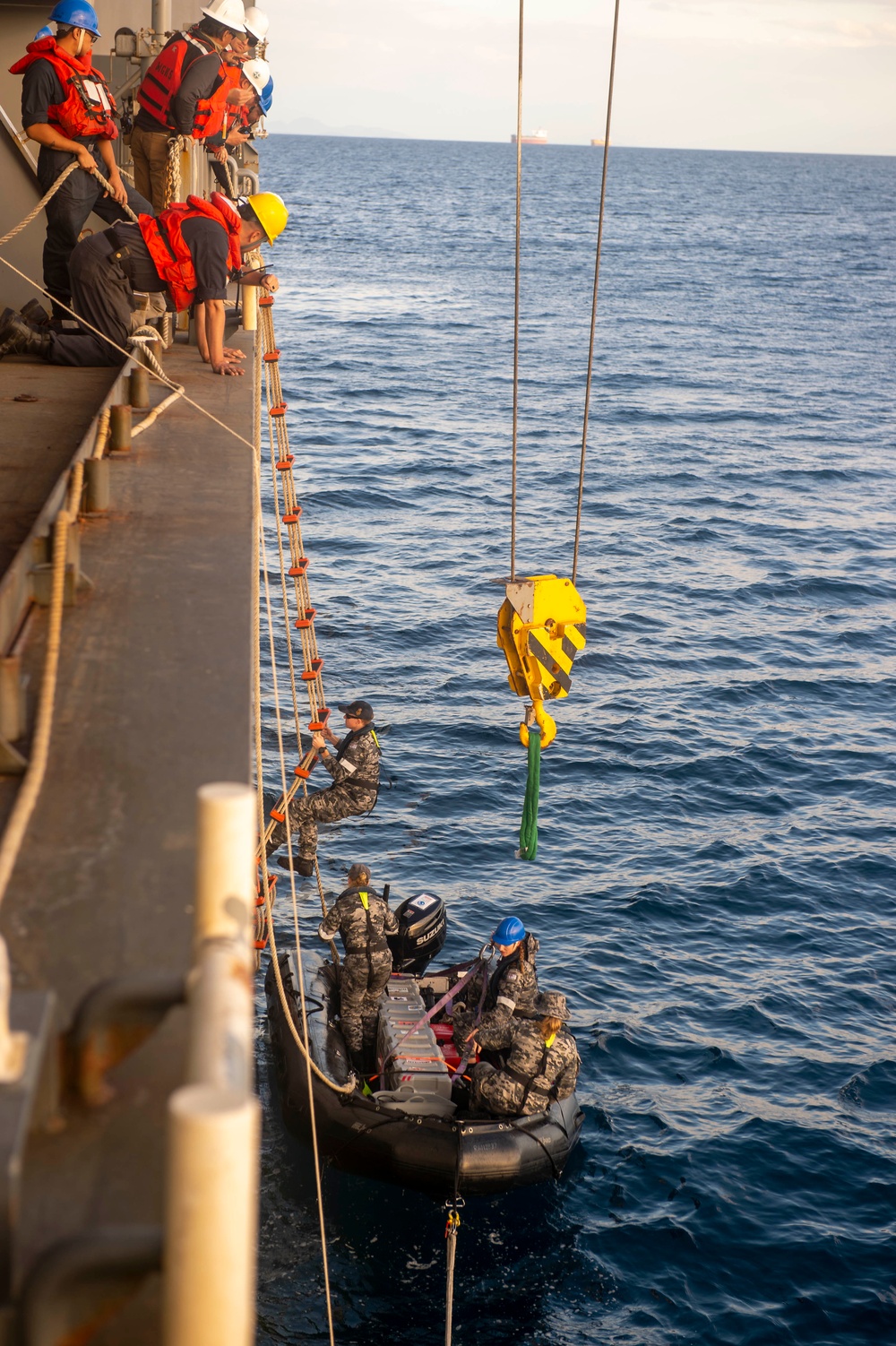 USS Miguel Keith Conducts Boat Operations