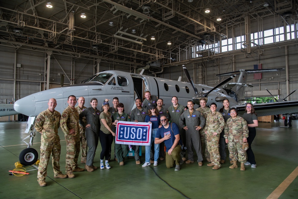 Comedian Iliza Shlesinger visits Yokota