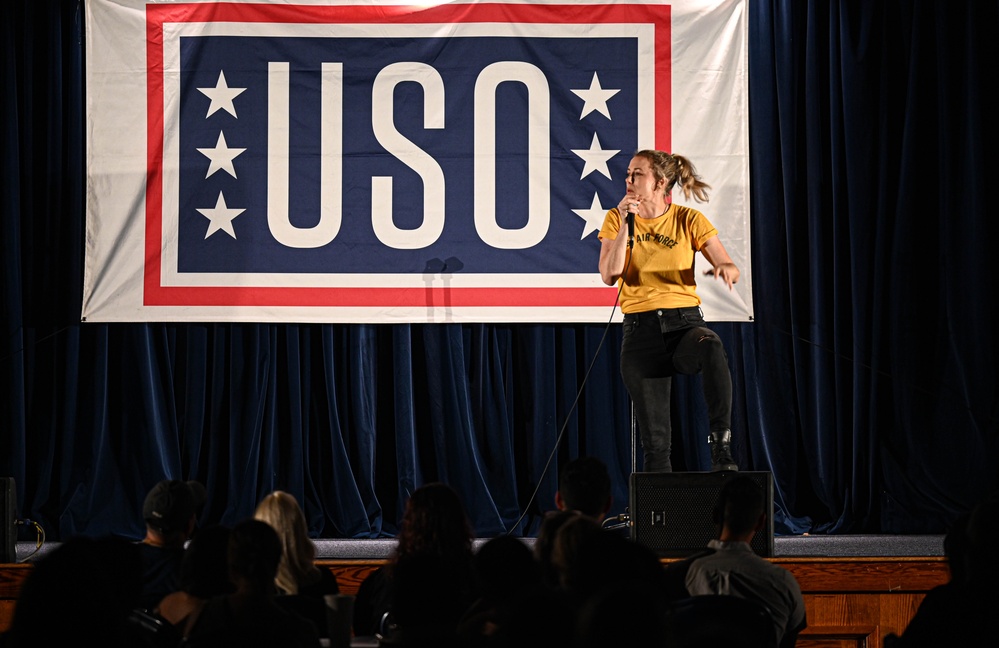 Comedian Iliza Shlesinger visits Yokota