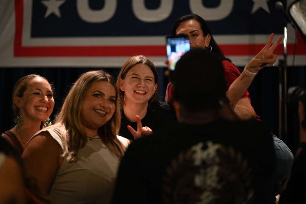 Comedian Iliza Shlesinger visits Yokota