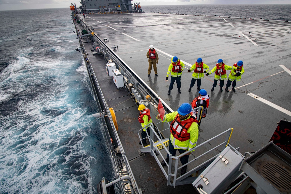 USS Miguel Keith Conducts Replenishment at Sea with USNS Yukon