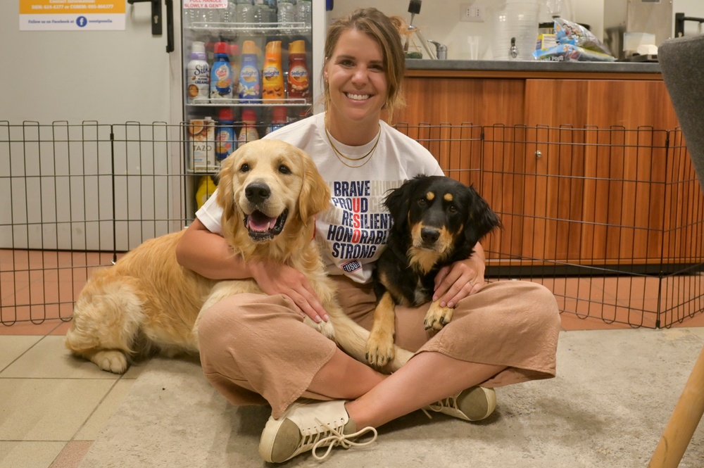 NAS Sigonella Implements USO Canine Therapy Program