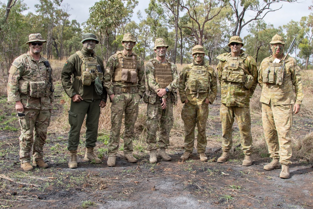 Soldiers conduct field maneuvers during Talisman Sabre 23