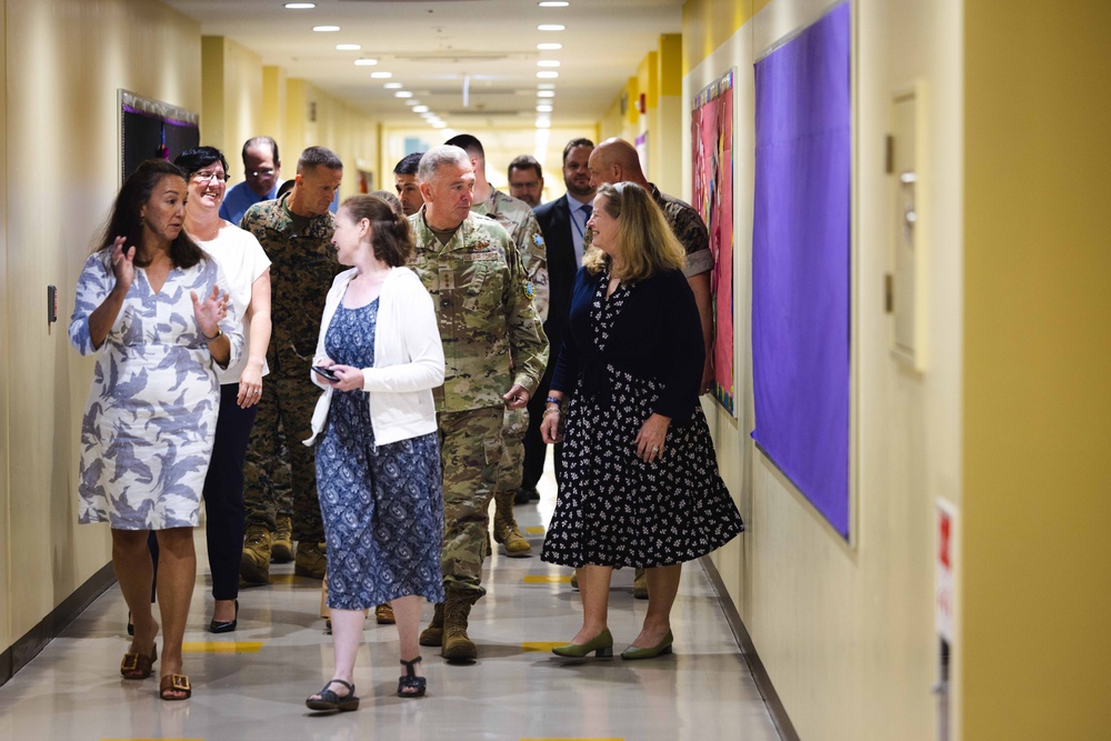 Commander of U.S. Forces Japan visits Marine Corps Air Station Iwakuni to discuss quality of life
