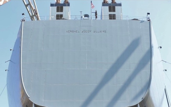 USS Hershel &quot;Woody&quot; Williams Undocks in Malta