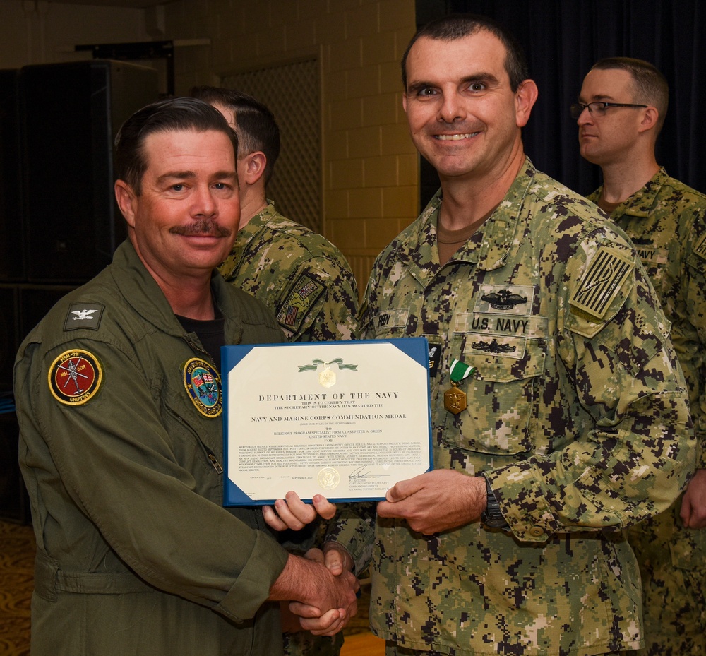 NSF Diego Garcia Awards at Quarters - July