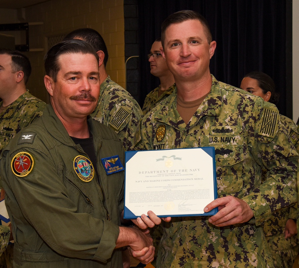 NSF Diego Garcia Awards at Quarters - July