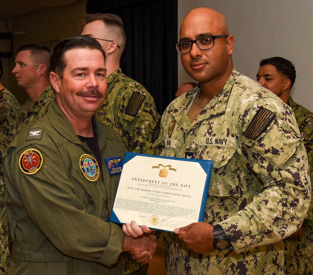 NSF Diego Garcia Awards at Quarters - July