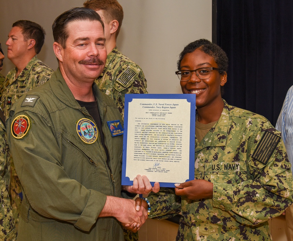 NSF Diego Garcia Awards at Quarters - July