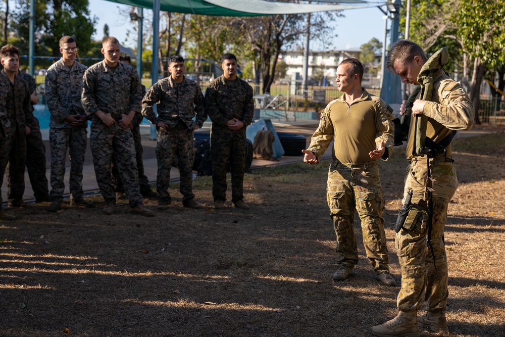 MRF-D Marines and Australian Army Soldiers conduct water survival training