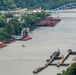 Helicopter flight over Pittsburgh District locks, dams, reservoirs