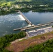 Helicopter flight over Pittsburgh District locks, dams, reservoirs