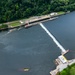 Helicopter flight over Pittsburgh District locks, dams, reservoirs