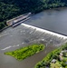 Helicopter flight over Pittsburgh District locks, dams, reservoirs