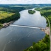 Helicopter flight over Pittsburgh District locks, dams, reservoirs