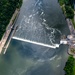 Helicopter flight over Pittsburgh District locks, dams, reservoirs