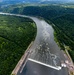 Helicopter flight over Pittsburgh District locks, dams, reservoirs