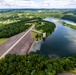 Helicopter flight over Pittsburgh District locks, dams, reservoirs