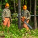 MWSS-273 conducts tree felling operations at MCAS Beaufort