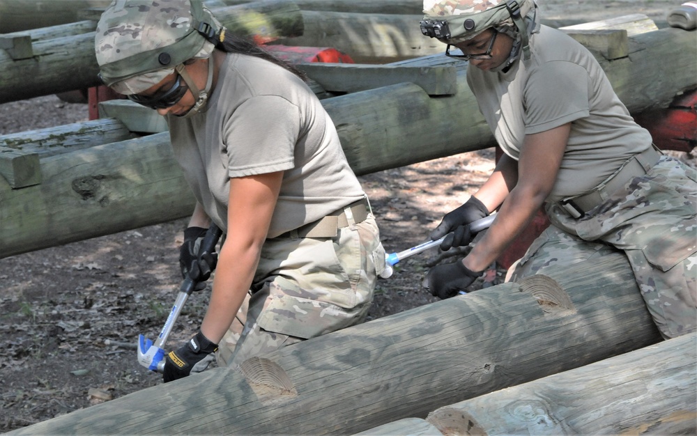 FORT DIX- US Army Reserve Warrior Exercise (WAREX) Obstacle Course Repair