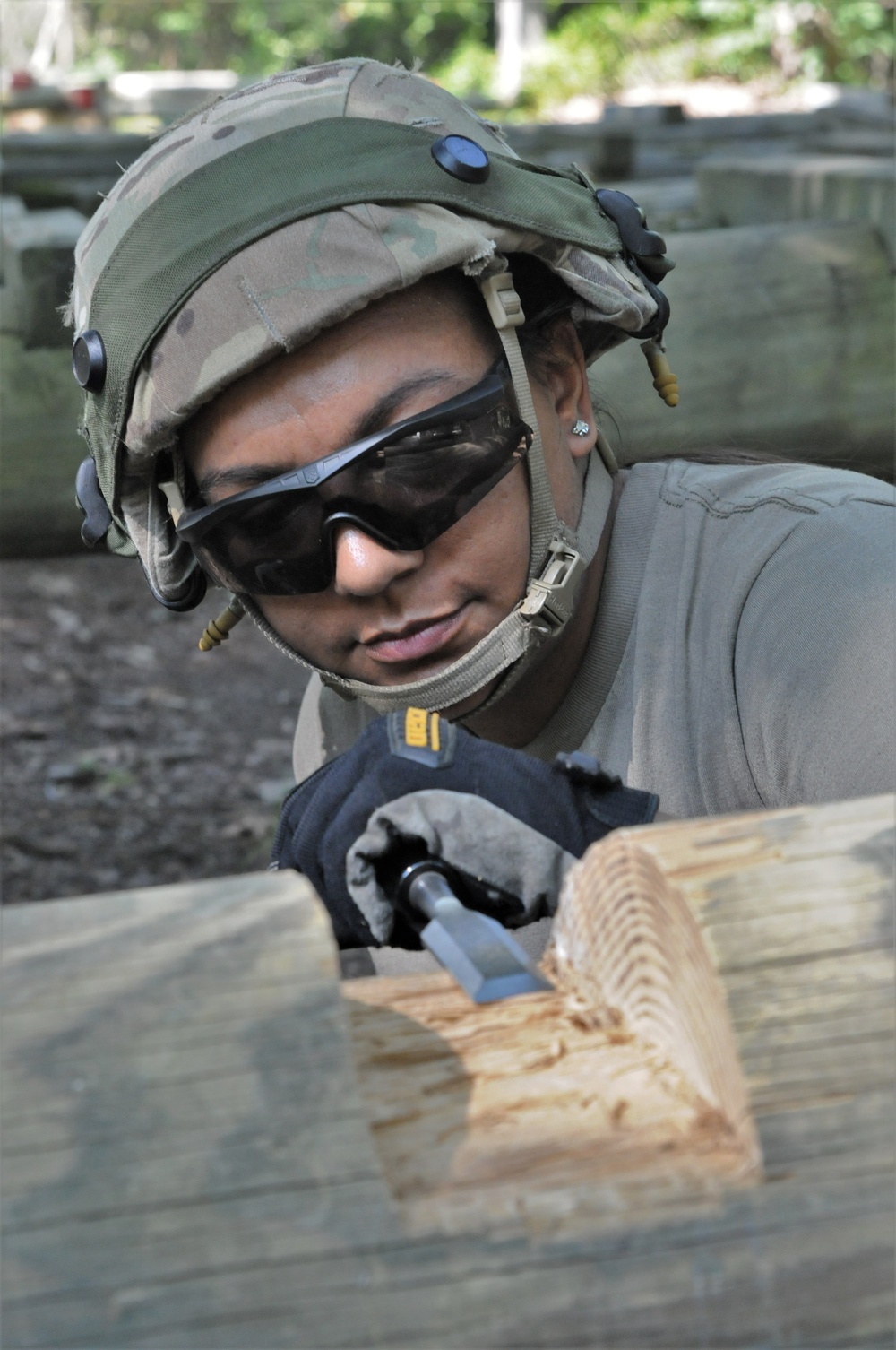 FORT DIX- US Army Reserve Warrior Exercise (WAREX) Obstacle Course Repair